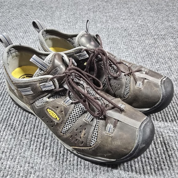 Keen Utility Atlanta Cool II Mens Size 14 Brown Low Safety Toe Work Shoe 1023217 - Picture 1 of 16